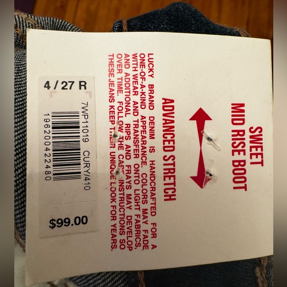 LUCKY BRAND JEANS SIZE 27 - Picture 7 of 7